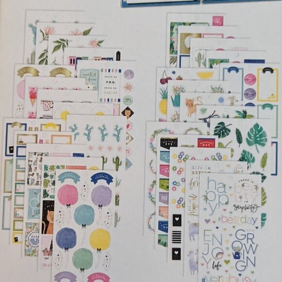 NWT 'Happy Illustrations' 521 pcs Happy Planner Classic Sticker Book Home NEW - Picture 4 of 5